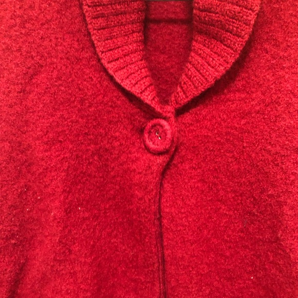 Woolrich Women's Size M Ruby Shawl Collar One Button Closure Wool Sweater Vest - Picture 4 of 13